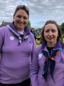 Picture of Fiona Moloney and Caroline O’Grady, Irish Girl Guides, Molana